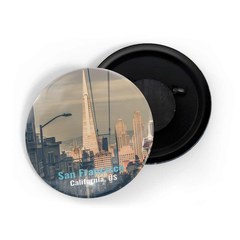 dhcrafts Fridge Magnet Multicolor Famous Tourist Place San Francisco California Us D1 Glossy Finish Design Pack of 1